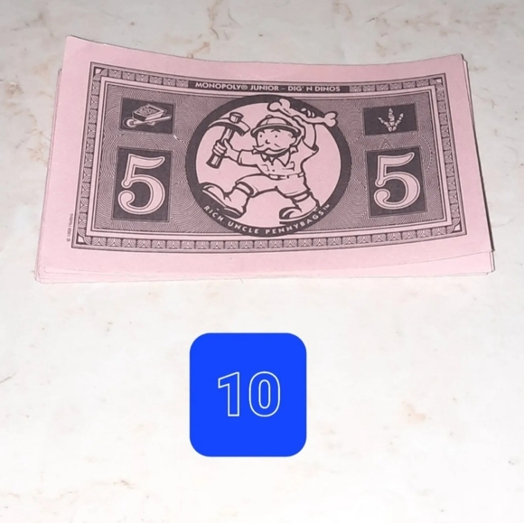 Dig N Dinos Monopoly Junior Board Game Replacement Money - Picture 4 of 4